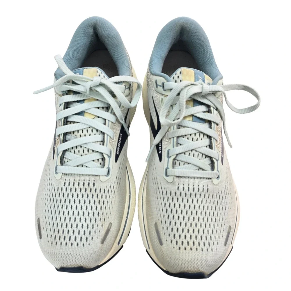 Brooks Ghost 14 Running Shoes Womens 8.5 Aqua Glass/Navy Mesh Neutral Classic - Picture 2 of 13